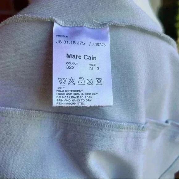 MARC CAIN cotton blend  zippered jacket top SZ M - Picture 14 of 17